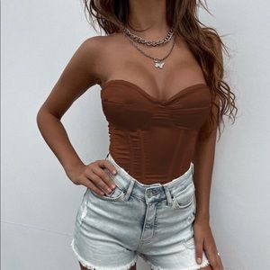 Brown Corset Top